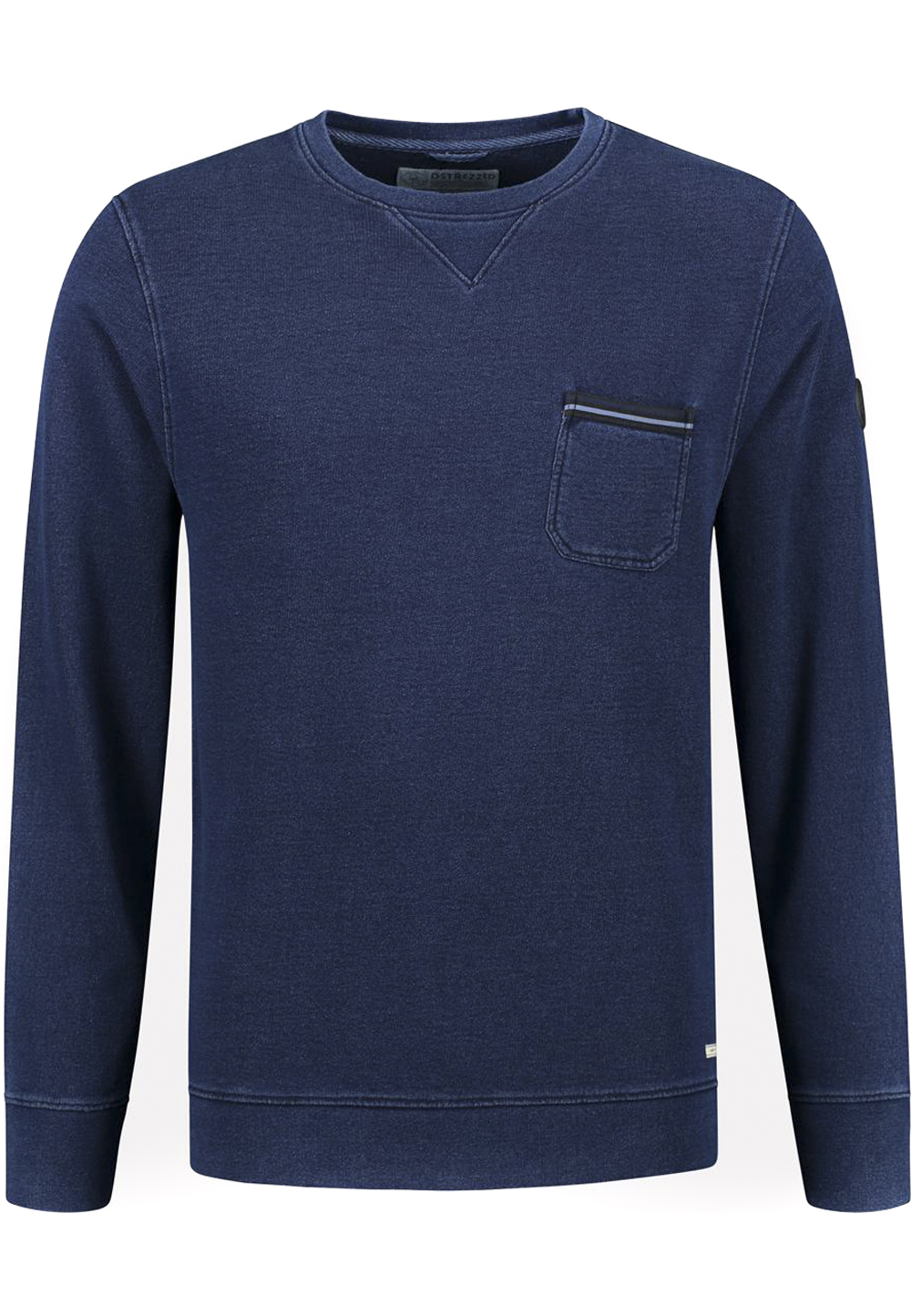 Dstrezzed Sweatshirt, Rundhals blau