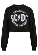 AC DC - Sweatshirt AC/DC, Rundhals, Cropped Fit