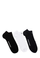 EMPORIO ARMANI - Sneaker-Socken, 3er-Pack, schwarz/weiß