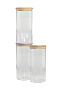 ARDTIME - Vorratsglas, 3er-Pack, Ø10 x H23 cm, 1,35l