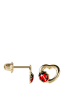 INSTANT D’OR - Ohrstecker Coccinelle Amoureuse, 375 Gelbgold