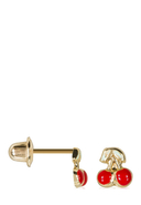INSTANT D’OR - Ohrstecker, 375 Gelbgold, Emaille