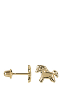 INSTANT D’OR - Ohrstecker, 375 Gelbgold, Emaille