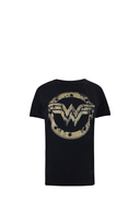 DC COMICS - T-Shirt Wonder Woman Metallic Logo, Rundhals