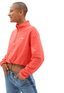 VANS - Sweatshirt Left, Stehkragen, Cropped Fit