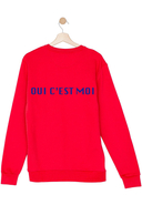MADE BY HUMAN - Sweatshirt Oui C'est., Rundhals, Oversized Fit