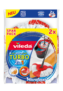 VILEDA - Ersatzkopf Easywring & Clean Turbo 2in1, 2er-Pack