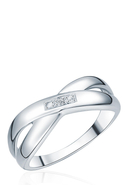 CLARA COPENHAGEN - Ring, 925 Sterlingsilber, Diamant