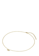 CLARA COPENHAGEN - Halskette, 925 Sterlingsilber, Zirkonia,gelbgolden