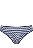EVA - Bikini-Slip, blau/weiß