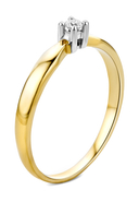 RINANI - Ring, 375 Gelb- und Weißgold, Diamant