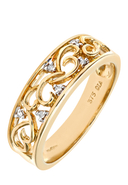 RINANI - Ring, 375 Gelbgold, Diamant