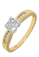 DIAMANT PUR - Ring, 750 Gelbgold, Diamant