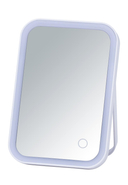 WENKO - LED-Kosmetik-Standspiegel Ariz, B15 x H22 x T4 cm