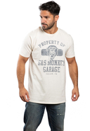PETROL HEADS - T-Shirt Gas Monkey Property Of, Rundhals