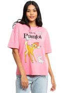 DISNEY - T-Shirt Bambi Nature, Rundhals, Oversized Fit