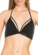 LASCANA - Neckholder-Bikini-Oberteil, gepolstert, black