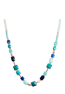 PINTO SAINT TROPEZ - Halskette, Glaskristall/SWZ-Perle, mehrfarbig