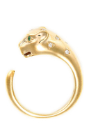 DIAMANTA - Ring Bastet, 375 Gelbgold, Diamant/Smaragd