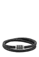THOMAS SABO - Armband, 925 Sterlingsilber, Leder, schwarz