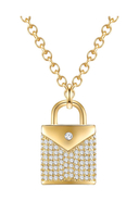 LUSSANDRA CRYSTALS - Anhänger + Halskette, Swarovski® Crystals, golden