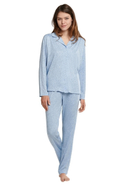SCHIESSER - Pyjama Comfort Fit, lang, Langarm, Reverskragen