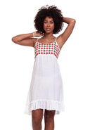LOS OJO - Träger-Kleid, One Size, eckiger Ausschnitt