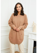 SOFT CASHMERE - Long-Pullover, Rundhals