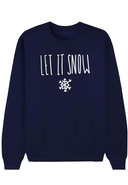 WOOOP - Sweatshirt Let It Snow, Rundhals