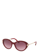 BVLGARI - Sonnenbrille, UV 400, bordeaux/roségolden