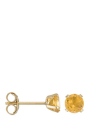 INSTANT D’OR - Ohrstecker Puce Citrine, 375 Gelbgold, Citrin