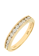 BIJOUX L ETERNEL - Ring, 375 Gelbgold, Diamant