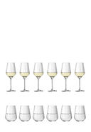 RITZENHOFF - Weißwein- & Wasserglas-Set Sternschliff, 12-tlg.