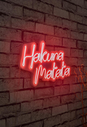 NEON LAMPS - LED-Wandleuchte Hakuna Matata, B47 x H29 x T2 cm
