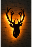 NEON LAMPS - LED-Wandleuchte Deer 2, B42 x H49 cm