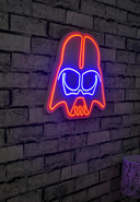 NEON LAMPS - LED-Wandleuchte Darth Vader, B38 x H36 x T2 cm