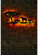 NEON LAMPS - LED-Wandleuchte Safari, B75 x H30 cm