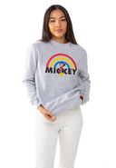 Disney - Sweatshirt Mickey Rainbow, Rundhals