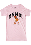 Disney - Nachthemd Bambi Collegiate, Kurzarm, Rundhals
